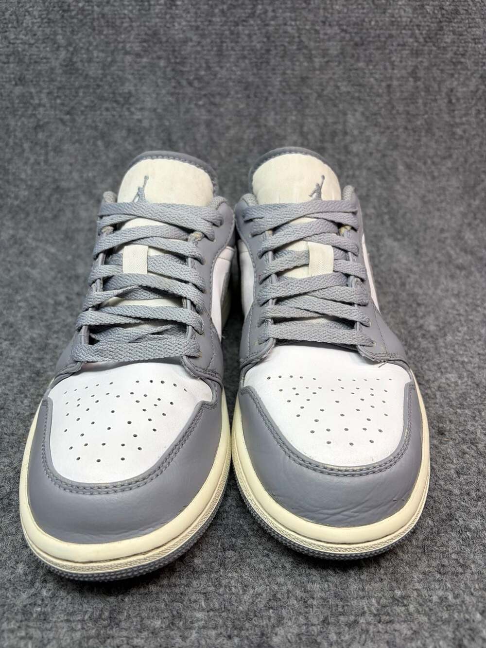 Nike Air Jordan 1 Low Vintage Stealth Grey 553558-053 Men's Size 8.5 GUC - Picture 2 of 9